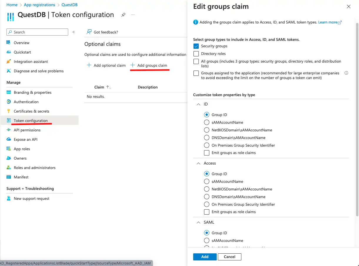 EntraID image, token customization