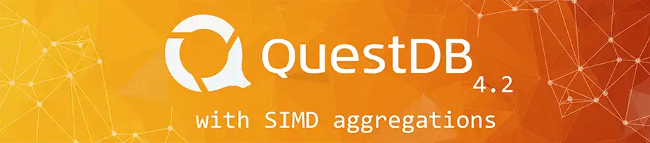 QuestDB release 4.2 banner