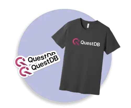 QuestDB swag at Hacktoberfest 2022