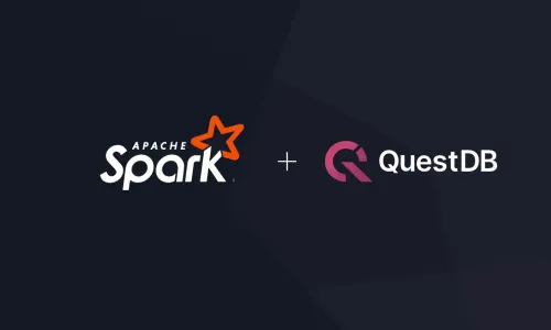 Banner for blog post with title "Integrate Apache Spark and QuestDB for Time-Series Analytics"
