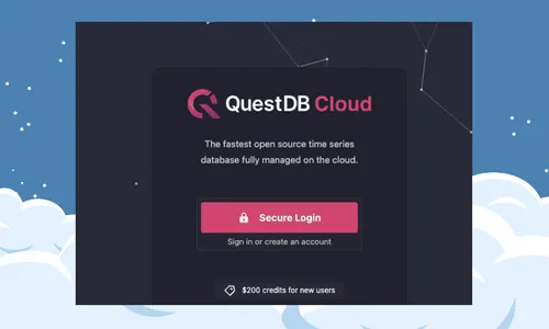 Banner for blog post with title "Getting Started with QuestDB Cloud"